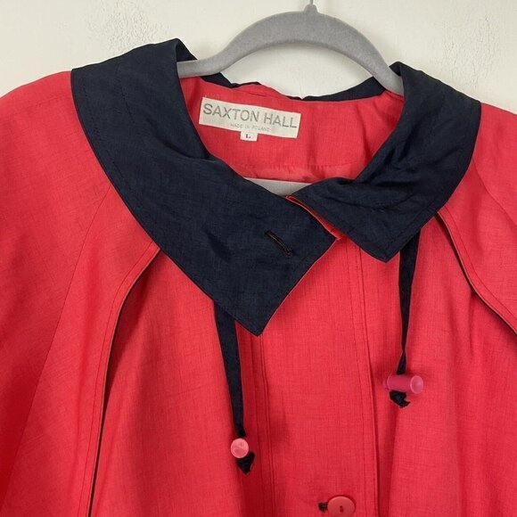 Vintage Saxton Hall Red Jacket Made in Poland Size Large - Picture 4 of 7